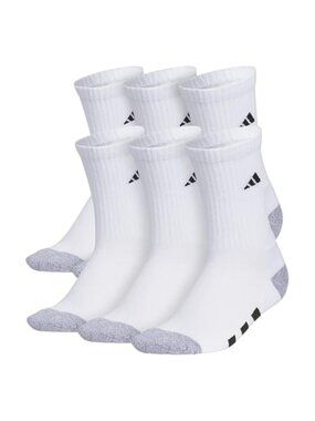 Crew Socks Athletic Moisture Wicking Arch Compression White Black Grey Pink